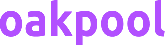 oakpool purple text logo